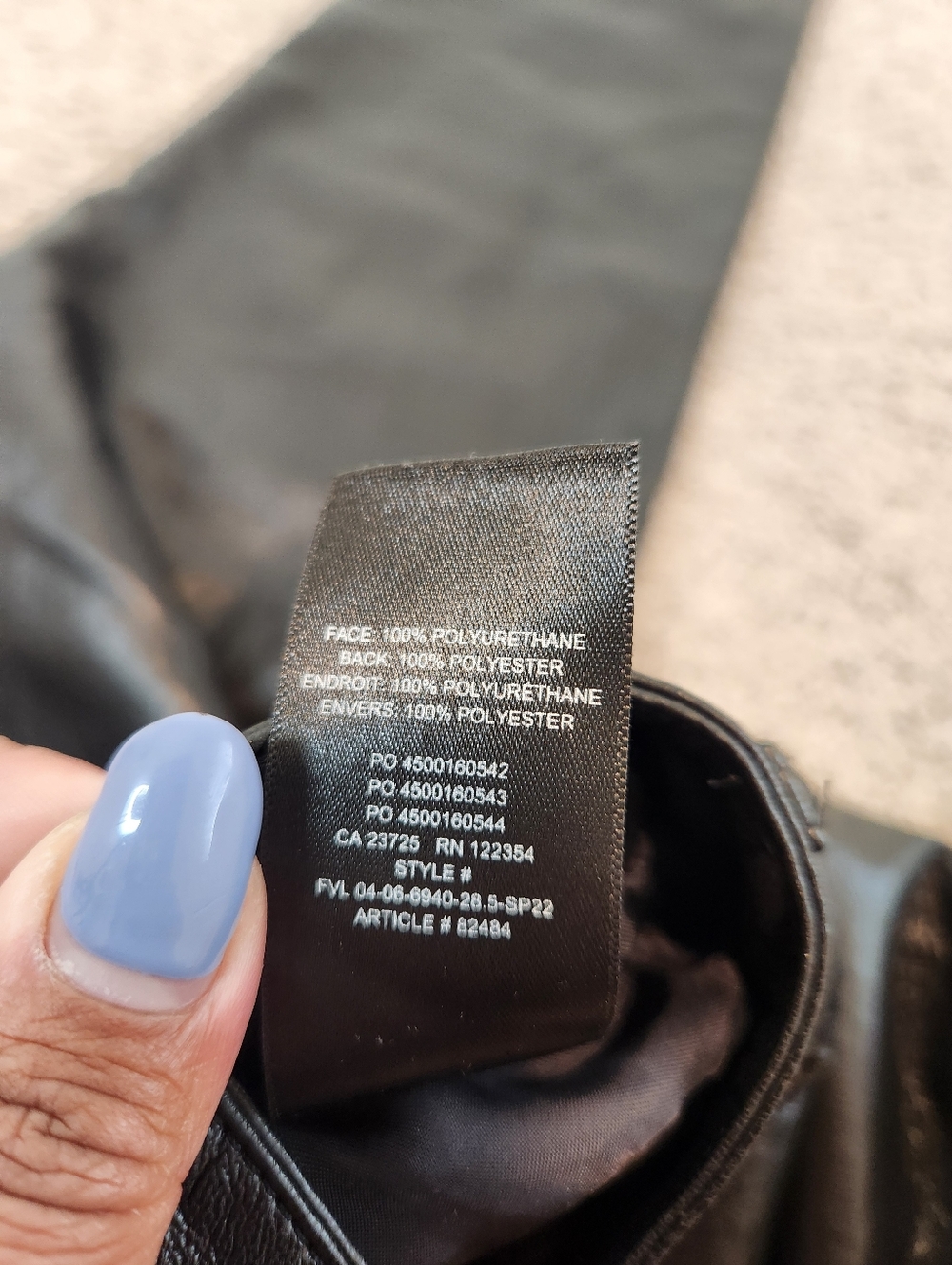 Aritzia Wilfred The Melina Faux Leather Straight Leg Pants In Black Size 14 - Picture 6 of 11